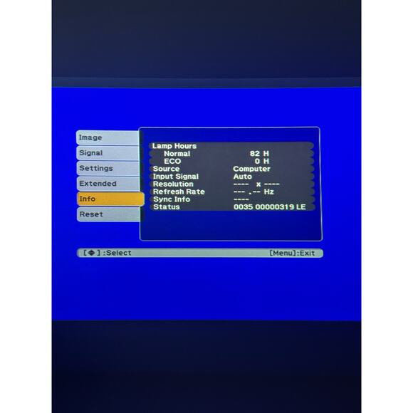 Epson EX3200 LCD Projector Tested & Works No Remote Comes W/Power Cord - Picture 2 of 9